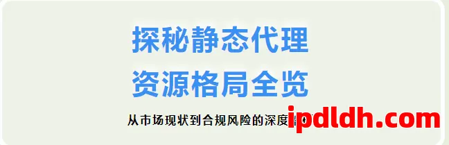 探秘国外静态IP ：市场现状、资源分布与合规风险 第1张